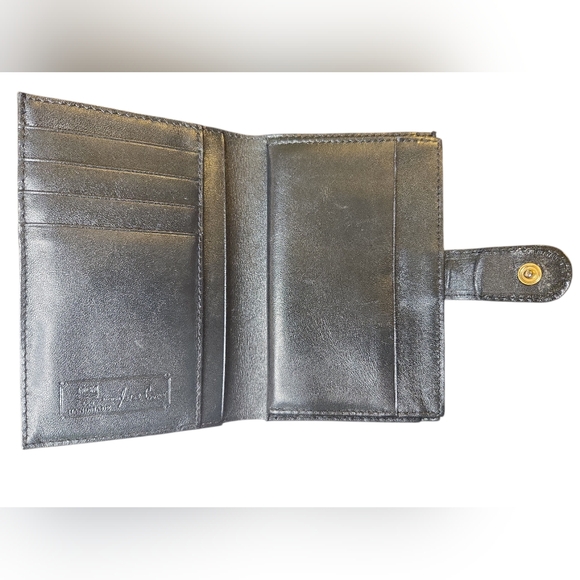 Vintage MCM Black Visetos Kisslock Wallet - Picture 9 of 14